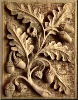 Oak Leaves and Acorns