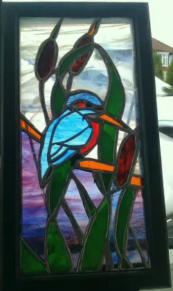 Stained Glass Kingfisher