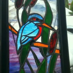 Stained Glass Kingfisher