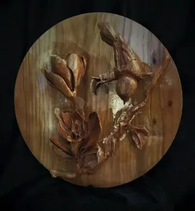 Bearded Tit and the Magnolia