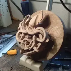 Kraken side view, rough cut
