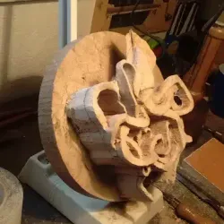 Kraken side view, rough cut